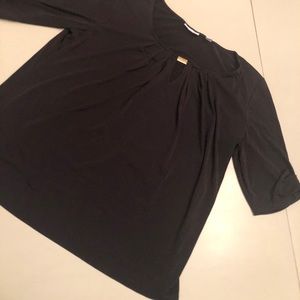 Black slinky shirt